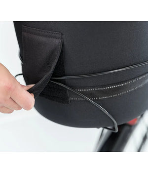 Fietsmand Long voor bagagedrager EVA 29 × 49 × 60 cm  zwart