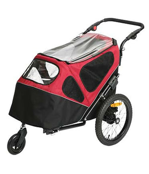 Hondenfietskar 2 in 1 Rood / Zwart