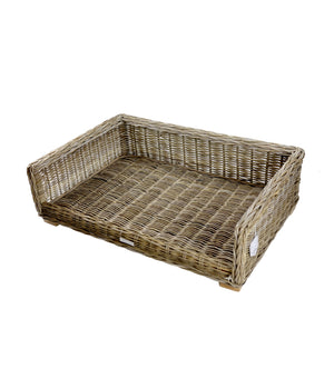 Hondenmand riet rechthoek