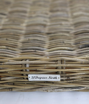 Hondenmand riet rechthoek