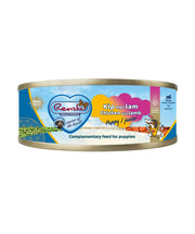 Hondenvoer Natvoer vers bereid blikje 95g Puppy Kip en Lam