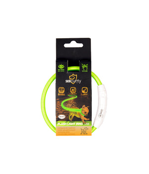 Flash light ring usb nylon Groen
