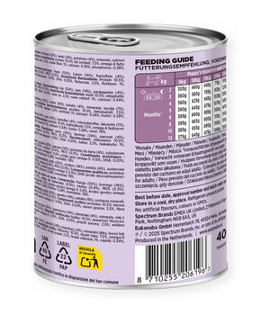 Life Care Hondenvoer dog wet puppy lamb & potatoes 400gr