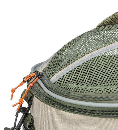 Fietsmand 33 × 40 × 46 cm Olijfgroen / Beige