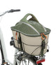 Fietsmand 33 × 40 × 46 cm Olijfgroen / Beige