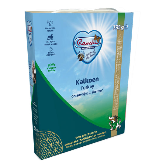 Hondenvoer natvoer vers gestoomd  kalkoen graanvrij