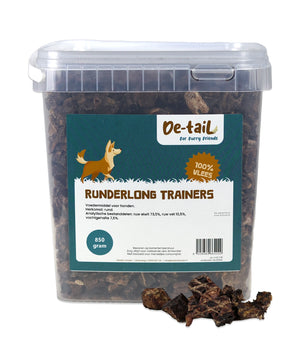 Hondenbeloningsnoepjes long trainers 100% vlees  emmer 5 liter - 850 gram