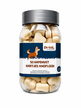 Schapenvet hartjes knoflook pot 220 gram