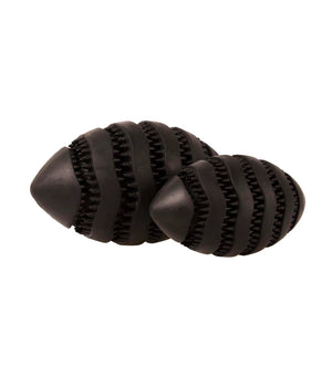 Hondenspeelgoed Snackspeeltje Nibble me  Rugby zwart