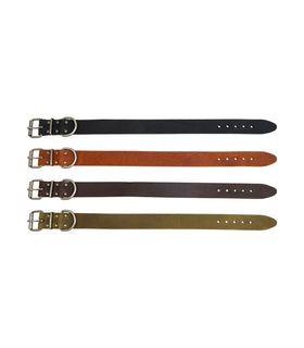 Hondenhalsband country leer 22 mm x 44-56 cm