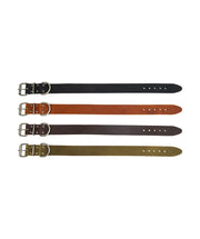 Hondenhalsband country leer 18 mm x 30-41 cm