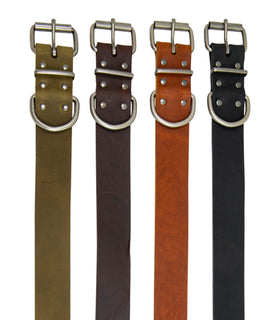 Hondenhalsband country leer 22 mm x 44-56 cm