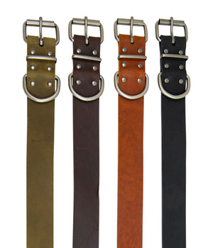 Hondenhalsband country leer 22 mm x 44-56 cm