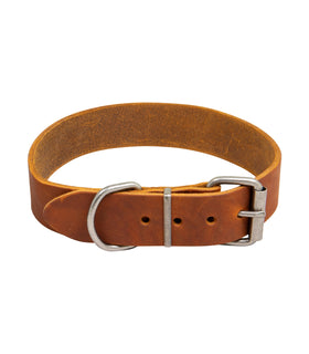 Hondenhalsband country leer 35 mm x 40-48 cm