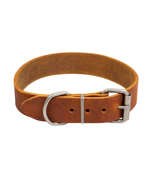 Hondenhalsband country leer 40 mm x 62-70 cm