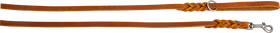 Hondenriem country leer gevlochten 12 mm x 180 cm