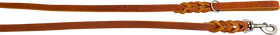 Hondenriem country leer gevlochten 16 mm x 130 cm