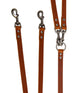 Hondenriem country leer 2 Honden lijn 20 mm x 105 cm