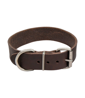 Hondenhalsband country leer 35 mm x 30-38 cm