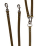 Hondenriem country leer voor 2 Honden 12 mm x 125 cm