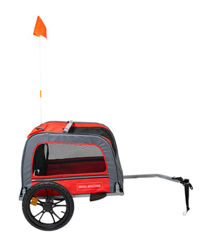 Hondenfietskar rood voor honden tot 40 kg