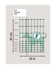 Afrasteringsnet 20 meter x 80cm groen met dubbele pen