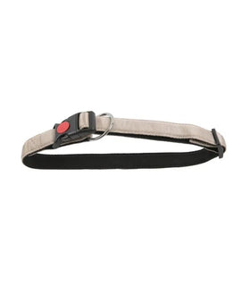 Halsband nylon met zachte voering+snelsluiting 10mm x 20-30cm