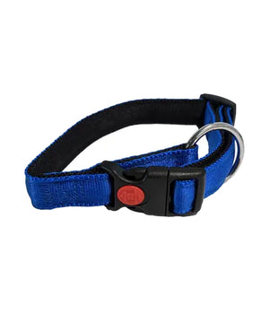 Halsband nylon met zachte voering+snelsluiting 10mm x 20-30cm