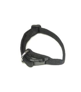 Halsband nylon met zachte voering+snelsluiting 10mm x 20-30cm