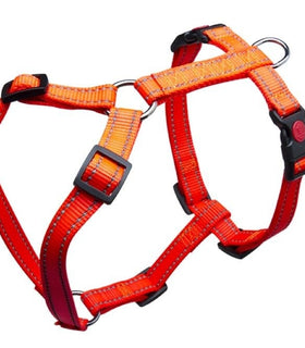 Harnas Nylon 15 mm x 30-50 cm in camouflage of oranje reflectie