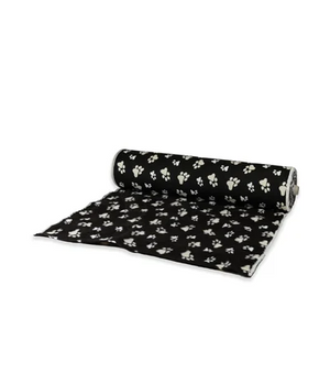 Vetbed per strekkende meter 150 cm breed donkerblauw met voetprint