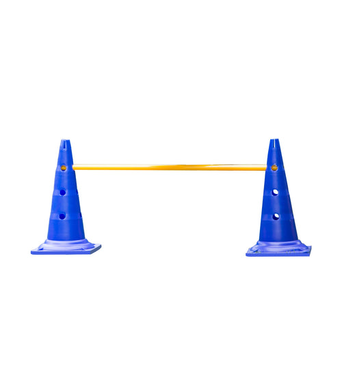 Agility  horde 2 pylonen met springstok 51 x100 cm.