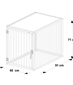 Hondenbench model DK maat M