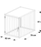 Hondenbench  model DK maat S
