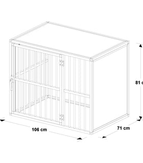 Hondenbench model DL maat L