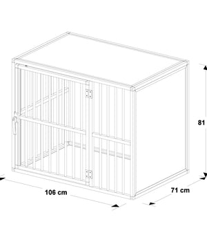 Hondenbench model DL maat L