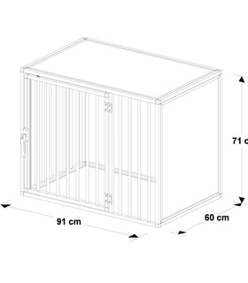 Hondenbench  model DL maat M