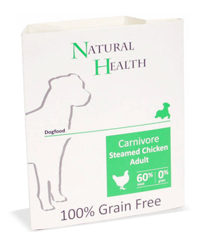 Dog Steamed Carnivore Chicken omdoos 7x 395 gram