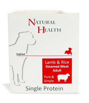 Dog Steamed P&S Lamb & Rice omdoos 7x395 gram