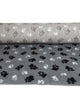 Vetbed per strekkende meter met antislip 150 cm breed grijs met voetprint