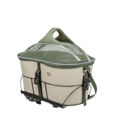 Fietsmand 33 × 40 × 46 cm Olijfgroen / Beige