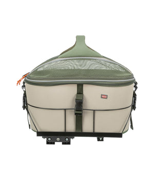 Fietsmand 33 × 40 × 46 cm Olijfgroen / Beige