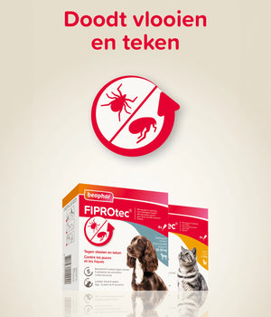 FIPROtec hond 2-10kg  4 pipetten tegen vlooien en teken