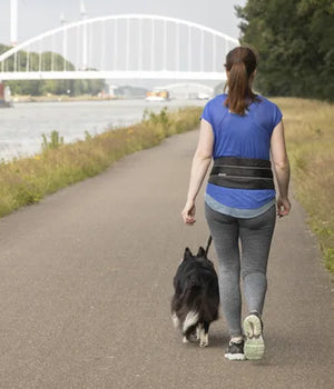 Jogginglijn + heupriem canicross zwart