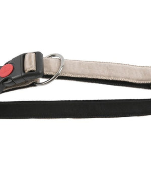 Halsband Nylon met zachte voering en snelsluiting 20 mm x 30-45 cm