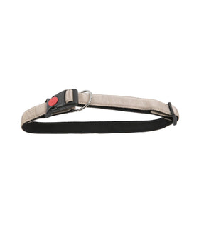 Halsband Nylon met zachte voering en snelsluiting 25 mm x 50-65 cm