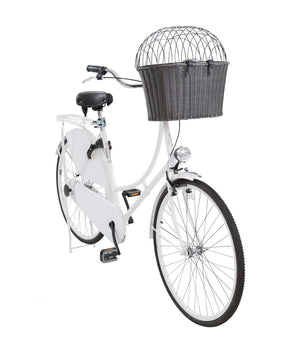 Hondenfietsmand voor aan het stuur tot 5kg. Grijs
