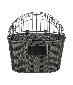 Hondenfietsmand voor aan het stuur tot 5kg. Grijs