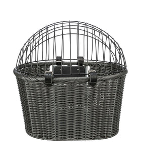 Hondenfietsmand voor aan het stuur tot 5kg. Grijs