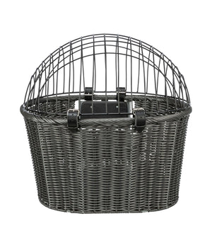 Hondenfietsmand voor aan het stuur tot 5kg. Grijs